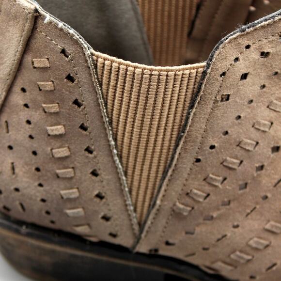 Rampage Eon Taupe Booties Size 9.5 M Back Zipper - Picture 6 of 11